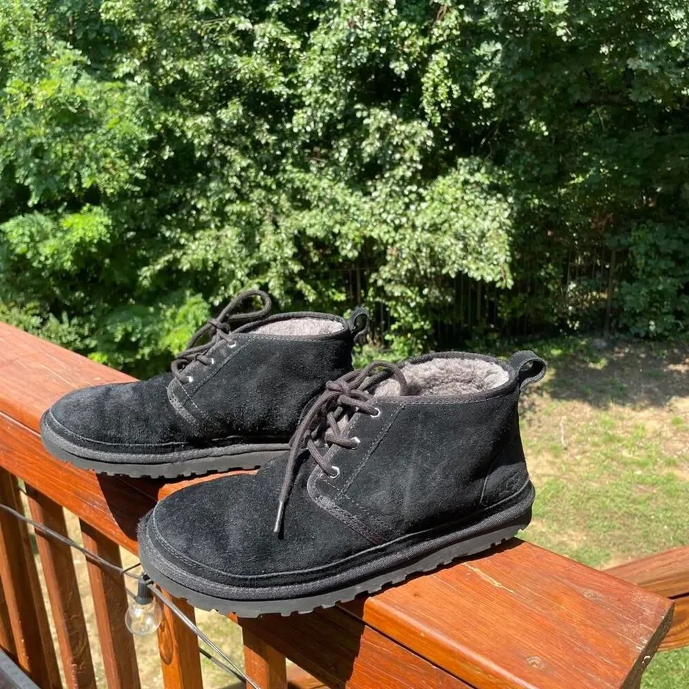 Ugg Neumel Men's 11 Black Tie Up Ankle Boots